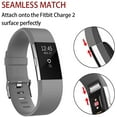 thumbnail image 2 of Replacement Bands Compatible for Fitbit Charge 2, Classic & Special Edition Adjustable Sport Wristbands(Gray,L), 2 of 7