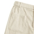 thumbnail image 6 of Girls Corduroy Wide Leg Pants with Pockets Vintage Baggy Pants High Waist Casual Pants for Girls Beige Pants for Girls Uniform Kids Girls Clothes Size 11-12 Years, 6 of 7