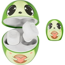 Coby Children’s Bluetooth Wireless Earbuds – “Ava The Avocado” Rechargeable Earbuds, 24-Hour Total Play Time, Water-Resistant, Button Controls, Cute Carrying Case for Kids