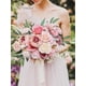 thumbnail image 3 of Ramo de flores artificiales de seda con peonías rosas de Serwalin, 3 of 7