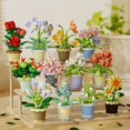 thumbnail image 1 of Eternal Flower Puzzle Building Blocks - Creative Assembly Ornaments, Perfect for Spring Festival & Valentine's Day Gifts, 1 of 5