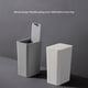thumbnail image 2 of Ounissouiy Bote de basura elegante y eficiente Solución definitiva para basura Bote de basura innovador y económico Suministros de limpieza para el hogar blanco L, 2 of 6