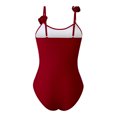 thumbnail image 4 of Busydd Swim Suits for Women Tummy Control One-Piece Swimsuits Solid Color Straps Monokini Swimsuits for Women Daily Bathing Suits, 4 of 8