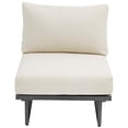 thumbnail image 5 of Meridian Furniture Maldives Cream Water Resisting Outdoor Patio Armless Chair, 5 of 12