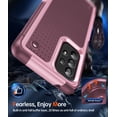 thumbnail image 3 of LeYi for Samsung Galaxy A53 5G Case with [2 Pack] Screen Protectors, 4 Corners with Airbags, Non-Slip Textured Grip Bumper Support Wireless Charging Drop Resistant Samsung A53 Case - Pink, 3 of 8