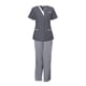 thumbnail image 1 of Uniformes de enfermería, conjuntos de batas para mujer, disfraz de enfermera cómodo para médico, pantalones deportivos superiores para esteticista de Gris Yinane Uniforme de enfermera, 1 of 8