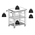 thumbnail image 4 of Winsome Finland Kitchen Cart in Natural Finish -83644, 4 of 8