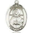 thumbnail image 3 of Extel Medium Oval Pewter St. Daria Pendant with 18" chain, Made in USA, 3 of 10