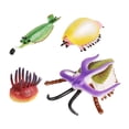 thumbnail image 1 of 4 piezas de animales marinos, modelo de juguete para historias, proyectos de bricolaje para niños pequeños, 1 of 9