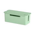 thumbnail image 2 of Power Strip Cable Management Box with Lid and Cord Openings, 9.25 x 4.72 x 4.53 In, Green, 2 of 6