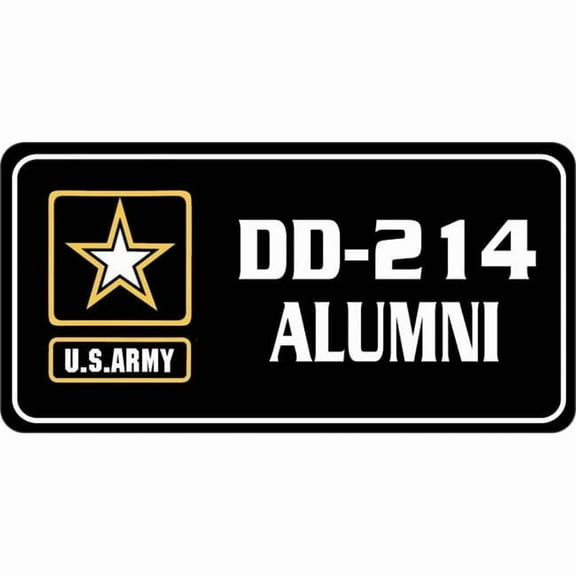 U.S. Army DD-214 Alumni Photo License Plate