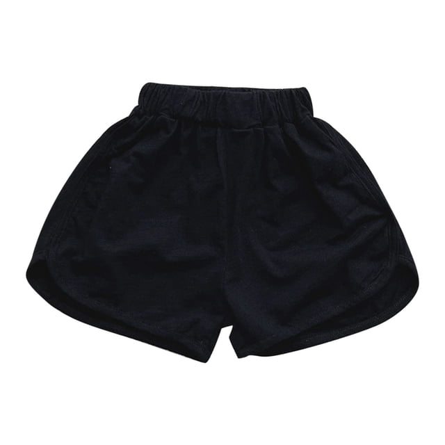 Odeerbi 2-10 Años Niños Niñas Verano Algodón Dinosaurio Pantalones Cortos Workout Athletic Sports Pantalones Cortos Color Sólido Transpirable Casual Pantalones Cortos