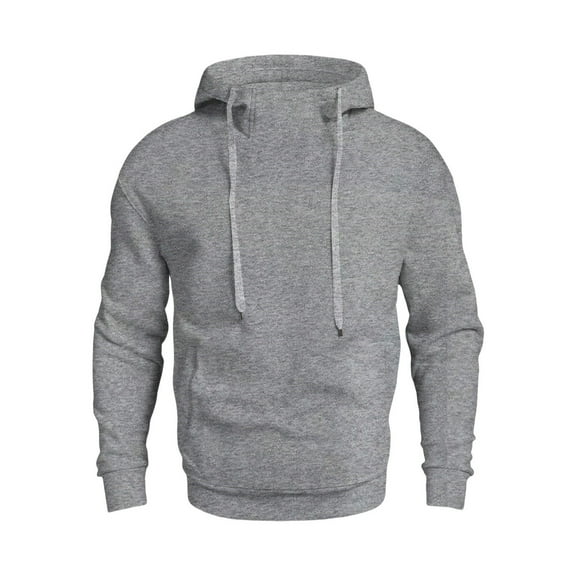 Men's Hoodie Drawstring Pullover Sweatshirt Athletic Fleece Turtle-Neck Long Sleeve Sweatshirts Vintage Top
