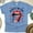 CarolinaBlue, variant on Party in the USA Shirt – Funny Patriotic Lips Graphic Tee, White, Size S