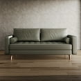 thumbnail image 3 of Stateside Vegan Leather Square Arm Sofa 70", 3 of 6