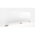 thumbnail image 1 of Ghent Desktop Free Standing Glass Protection Screen, Frosted, 24"H x 59"W, 1 of 2