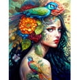 thumbnail image 1 of (A2692) Lleno Diamantes Serie Personalizada Personajes Flores Y Pájaros para Niña Resina 30*40CM, 1 of 9