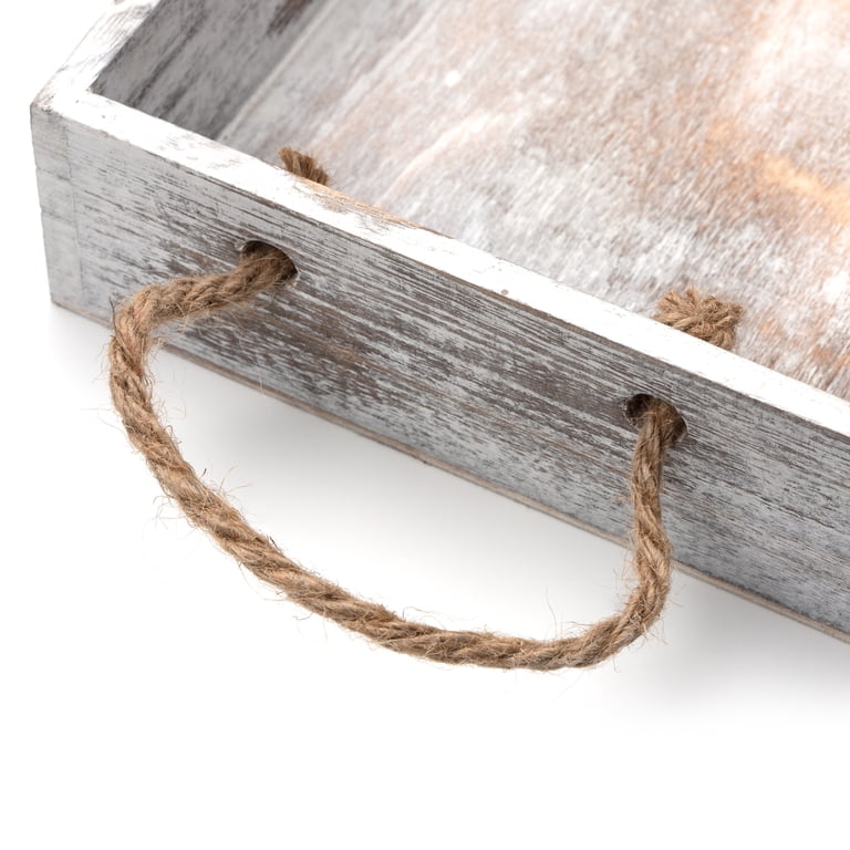 Hello Hobby Rustic Wooden Nested Tray Set, 3-Pack photo 4