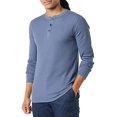thumbnail image 1 of Amazon Essentials - Camisa Henley de manga larga ajustada para hombre, color &iacute;ndigo Amazon Essentials NA, 1 of 5