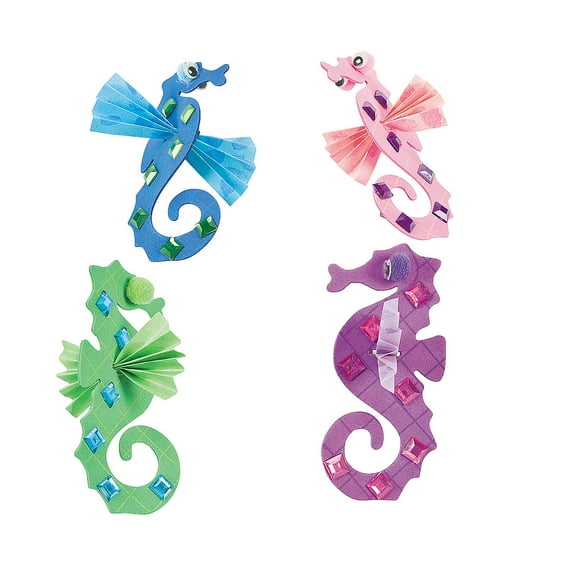 Seahorse Foam Craft Kit- Craft Kits - 12 Pieces
