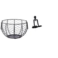 thumbnail image 1 of Cesta De Alambre Para Guardar Huevos, Cesta Tejida De Alambre De Hierro, Cesta De Frutas Y Verduras Rústicas, Escultura Decorativa, Figura Decorativa Sencilla De Mesa, Figura Decorativa Para, 1 of 8