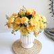 thumbnail image 1 of Ramo de flores artificiales, hortensias, peonías, bayas, arreglo floral sintético de 5 cabezas para centros de mesa de bodas y decoración del hogar, 1 of 5