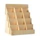 thumbnail image 2 of Soporte de madera para tarjetas de felicitación, estante para fotos, colección de manualidades, organizador de pegatinas, 4 niveles, para tiendas, fol, 2 of 7