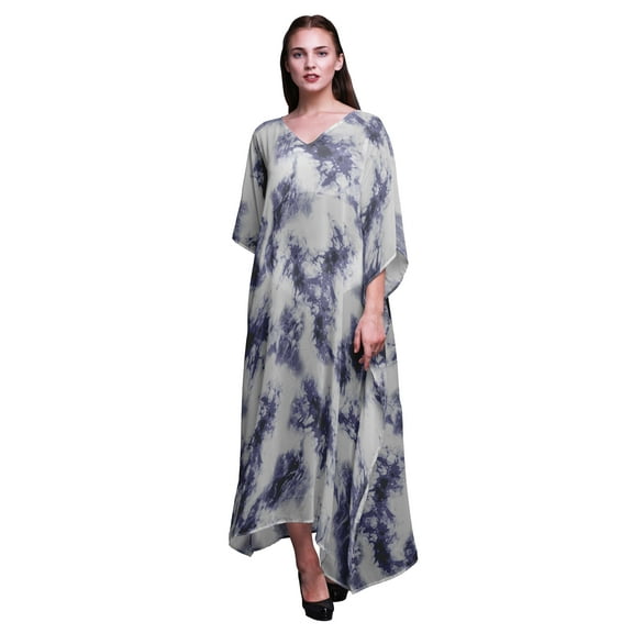 Bimba Tie-Dye Long Caftan Maxi Dress Beach Swimwear Cover up Womens Kaftan-4X-5X