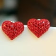thumbnail image 4 of 50 Piezas 12 Mm Corazón Sunnimix Resina Diamantes De Imitación Botones De Espalda Plana Doble Taladro Rojo, 4 of 8