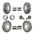 thumbnail image 1 of Transit Auto Front Rear Hub Bearing Assembly Coated Disc Brake Rotor and Semi-Metallic Pads Shoe Kit (10Pc) for Car Ford F-150 with Electric Parking Left Right Side (Driver Passenger) KBB-112486, 1 of 10
