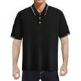 thumbnail image 2 of heyac Dress Polo Shirts for Men Color Blocked Athletic Golf Polos Comfy Summer Casual Tennis T Shirts Summer Basic Golf T Shirt, 2 of 4