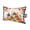 Black, White, Orange, Yellow, variant on Checkered Pumpkins Fall Outdoor Pillows for Chaise Lounge Chair Waterproof Lumbar Pillows with Insert&Adjustable Elastic Strap Beach Headrest Pillow Thanksgiving Leaves Branches Pool Pillow 11"x16"
