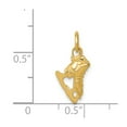 thumbnail image 3 of 14K Yellow Gold Charm Pendant Themed 15 mm 7 Ice Skate, 3 of 3