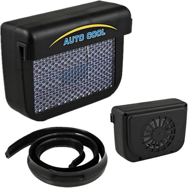 2 Pcs Solar Powered Car Ventilator Window Solar Ventilator Car Radiator Car Exhaust Fan for Automobile Window Windshield Auto Air Vent Cooling Fan Eliminate Peculiar Smell Inside Car