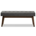 thumbnail image 3 of Bowery Hill Button Tufted Bedroom Bench in Dark Gray, 3 of 7