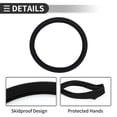 thumbnail image 5 of Unique Bargains Universal Car Steering Wheel Cover for 36.5-37.9cm Sweatproof Faux Leather Rubber Black, 5 of 6