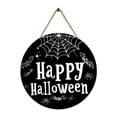 thumbnail image 1 of Mom's Best Letreros de madera de bienvenida para Halloween para colgar en la pared, 1 of 6