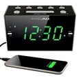 thumbnail image 1 of HANNLOMAX HX-122CR Radio despertador, radio FM PLL, alarma dual, pantalla LED verde de 1,2 pulgadas, puerto USB para carga de 1 A, funcionamiento con alimentación de CA únicamente., 1 of 4