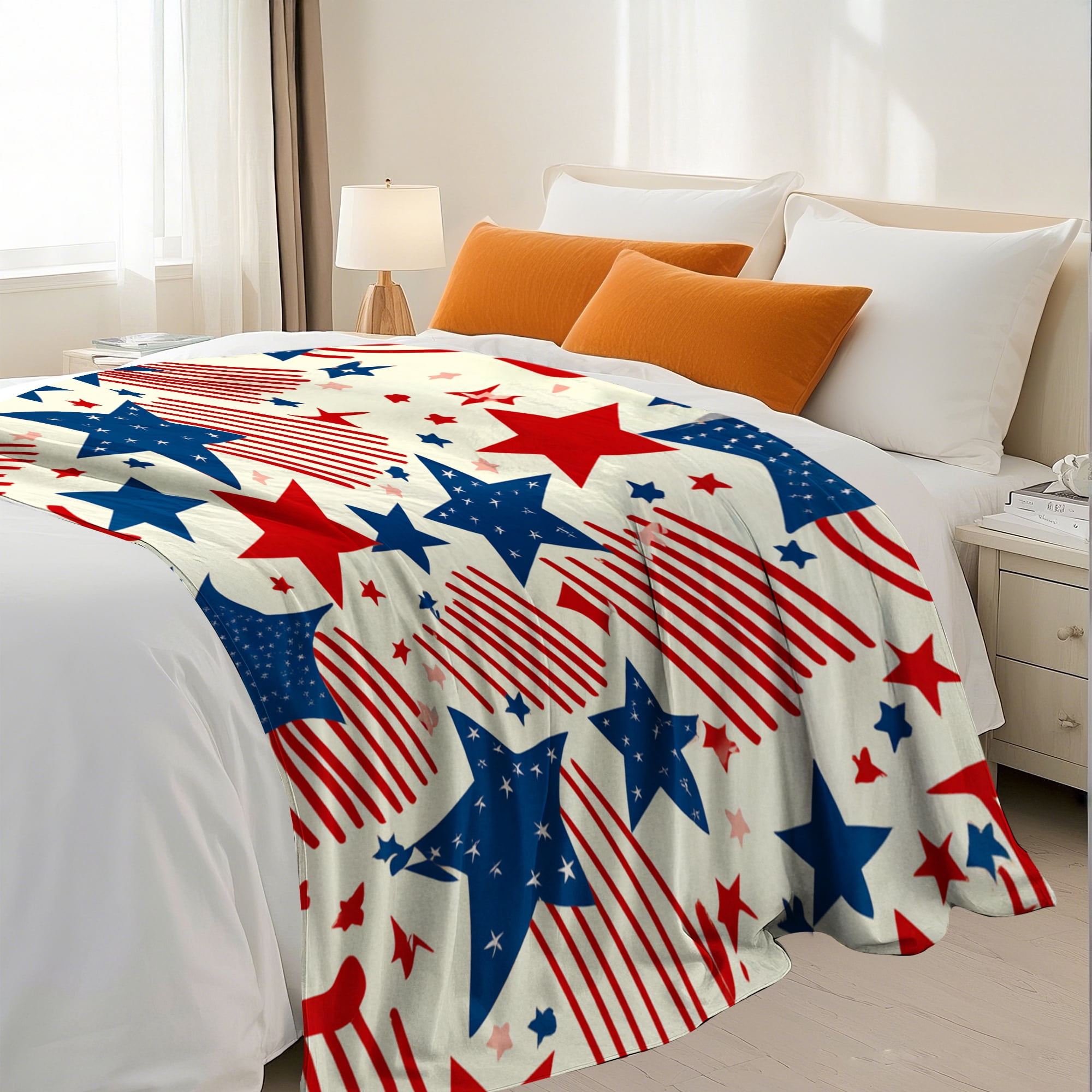 Spring Summer Flannel Twin Blanket 60x80 Inches Fleece Blanket Throw, Soft Lightweight Plush Cozy Blankets for Bed, Sofa, Couch, Travel, Camping
