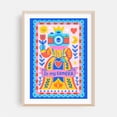 thumbnail image 2 of In my camEra - Drawing Whimsical Pop Art Humor Modern Art Illustration Surrealism Retro Unframed Wall Art Print 9 x 12 inches, 2 of 16