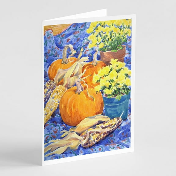 Flower - Mums Greeting Cards and Envelopes Pack of 8