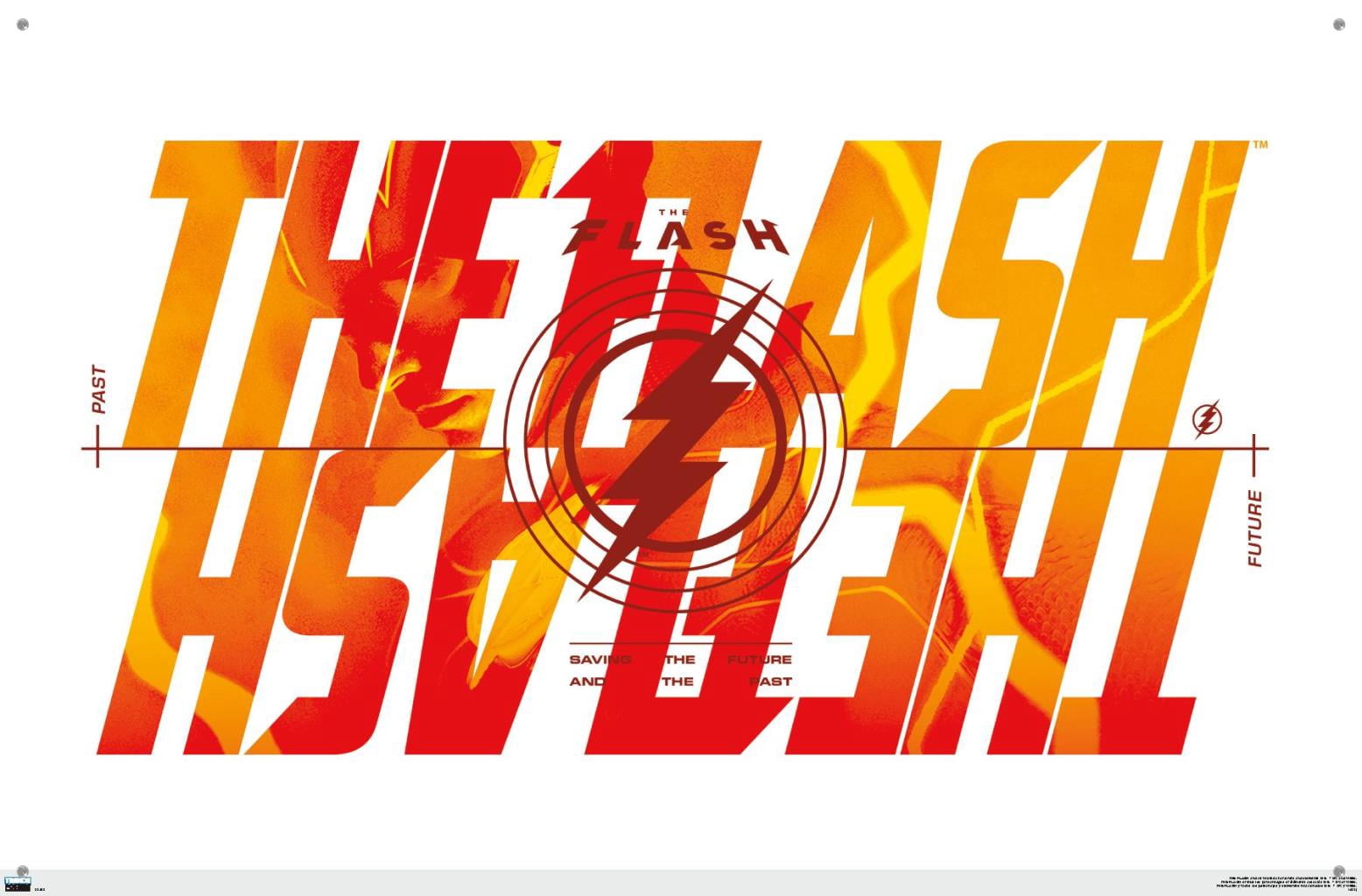 DC Comics Movie The Flash - Reverse Wall Poster with Pushpins, 22.375" x 34"