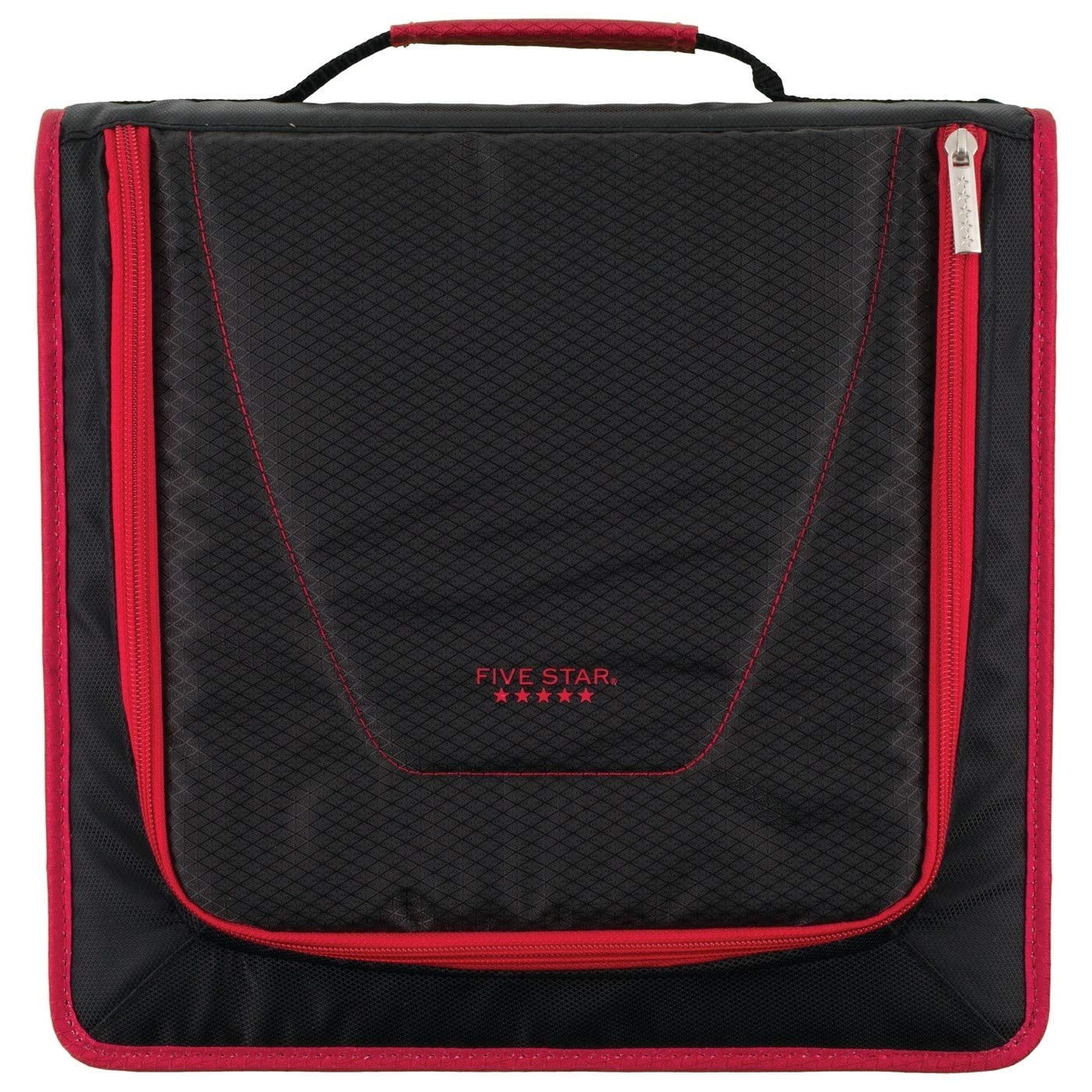 Red and Black for sale online Five Star ZIPPER Binder 2" 530 Sheet Capacity 