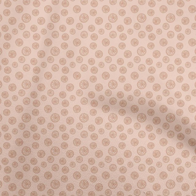 oneOone Tissu en Coton Flex Pêche Tissu pour Robe Orange Tissu Imprimé au Mètre 40 Pouces de Large