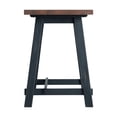 thumbnail image 4 of Alaterre Adam 21" x 32" x 30" Wood Portable Small Desk, Brown/Distressed Black, 4 of 4