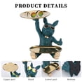 thumbnail image 2 of Adorno De Almacenamiento Para Perros Bandeja de resina para perro, adorno de almacenamiento para llaves de entrada, estatua de Bulldog Francés (verde) Sywqhk Libre de BPA, 2 of 7