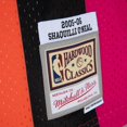 thumbnail image 5 of Men's Mitchell & Ness Shaquille O'Neal Pink/Black Miami Heat 2005/06 Hardwood Classics Fadeaway Swingman Player Jersey, 5 of 5