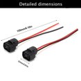 thumbnail image 2 of Pair of 5202 H16 Female Wiring Harness for Fog Lights 5202 5201 2504 H16 9009 PS24W, 2 of 2