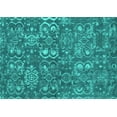thumbnail image 1 of Ahgly Company Indoor Rectangle Abstract Turquoise Blue Contemporary Area Rugs, 3' x 5', 1 of 4