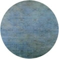 thumbnail image 1 of Ahgly Company Machine Washable Indoor Round Industrial Modern Blue Koi Blue Area Rugs, 8' Round, 1 of 7